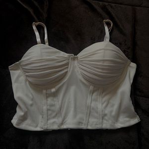 Cropped Hesperus corset, with beautiful comfortable fabric and padding